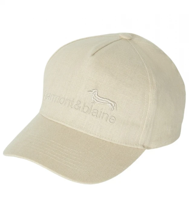 Harmont & Blaine Linen Cap with Logo Beysbolkasi