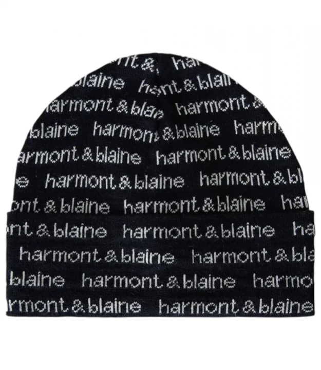Harmont & Blaine Zuccotto Con Logo Jacquard Shapkasi