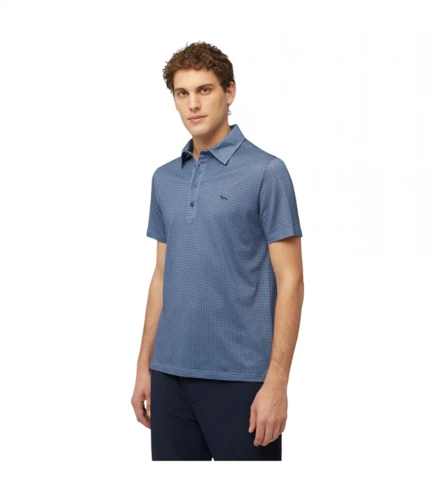 Harmont & Blaine Printed Jersey Polo