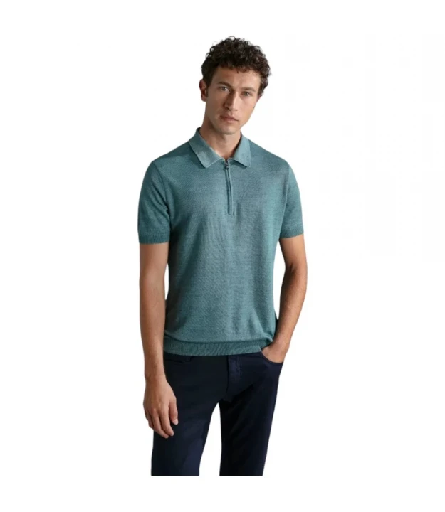 Men's Knitted Poloshirt C.W. Cotton