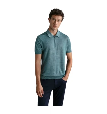 Men's Knitted Poloshirt C.W. Cotton