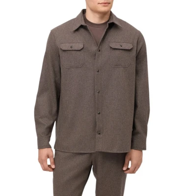 Men's Woven Woollen Overshirt