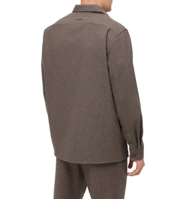 Men's Woven Woollen Overshirt 1