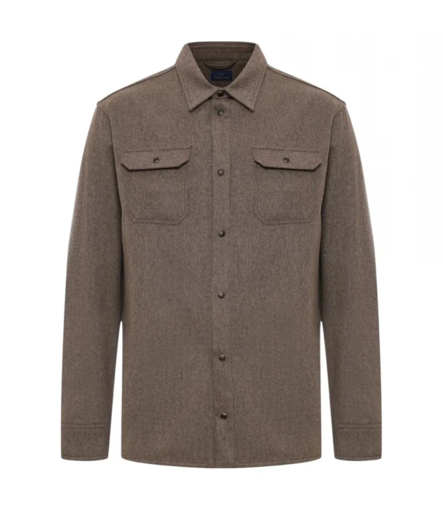 Men's Woven Woollen Overshirt 4