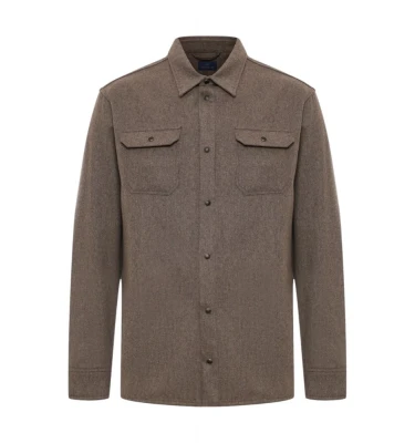 Men's Woven Woollen Overshirt 4