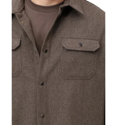 Men's Woven Woollen Overshirt 2