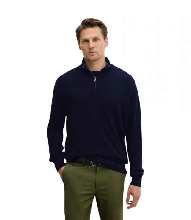 Sweater Zip Wool Lyocell