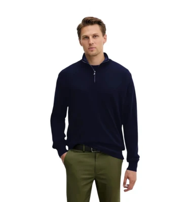 Sweater Zip Wool Lyocell