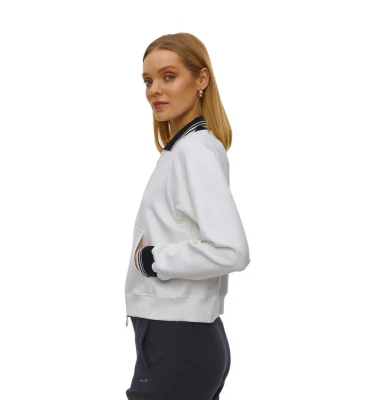 Cotton Nylon Zipped Sweatshirt 2