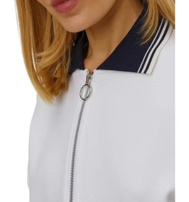 Cotton Nylon Zipped Sweatshirt 4
