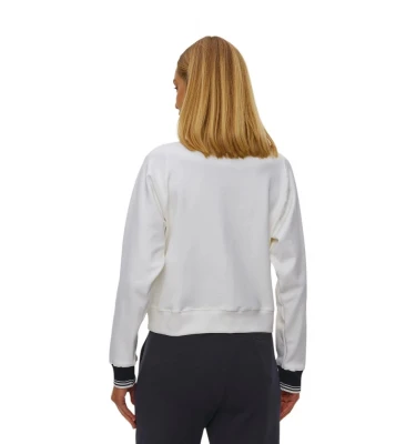 Cotton Nylon Zipped Sweatshirt 1