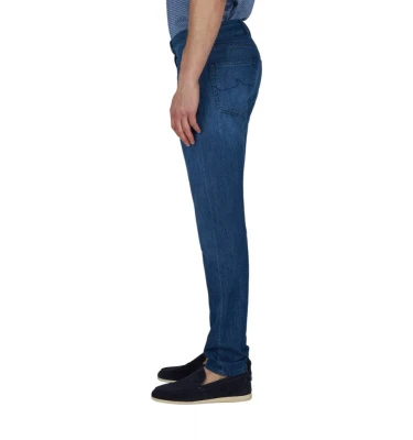 Jeans In Silk And Cotton Denim 2