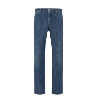 Jeans In Silk And Cotton Denim 4
