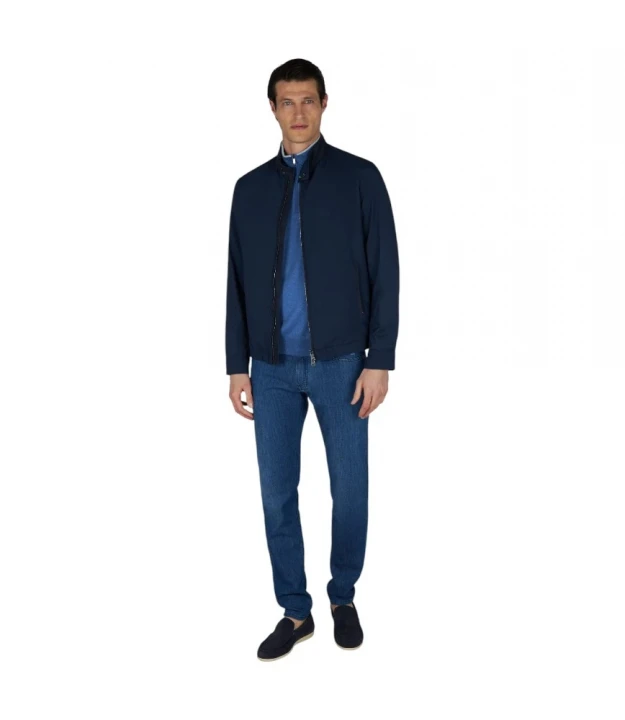 Jeans In Silk And Cotton Denim 3