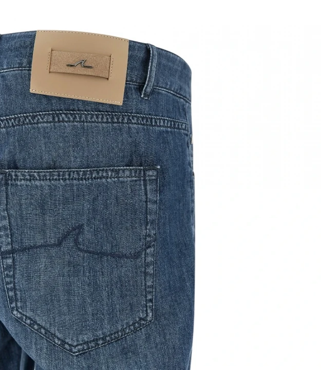 Jeans In Silk And Cotton Denim 6