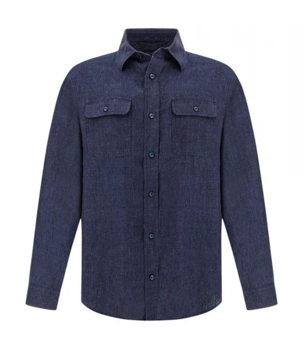 Мen's Woven Linen Overshirt 4