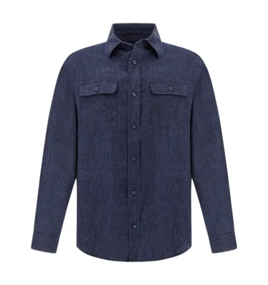 Мen's Woven Linen Overshirt 4