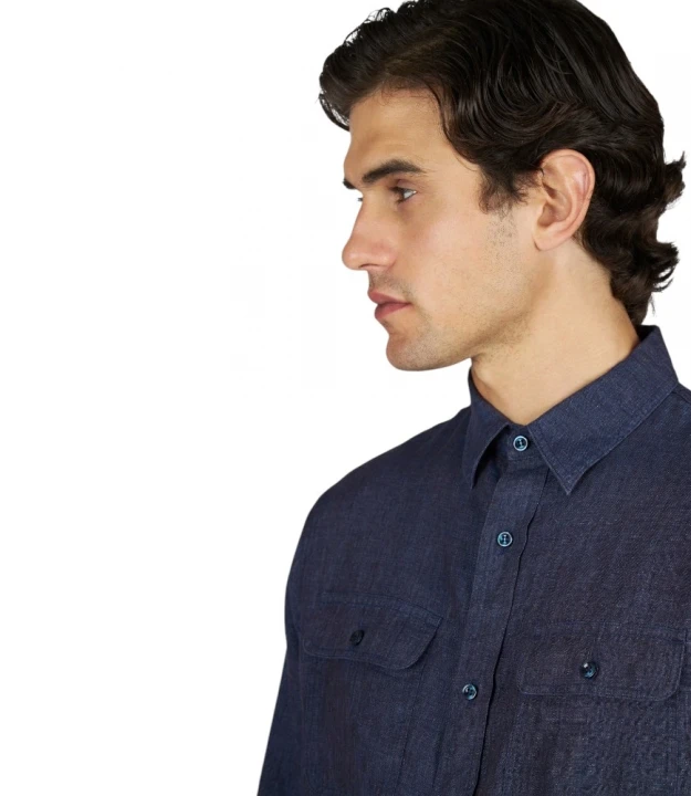 Мen's Woven Linen Overshirt 2