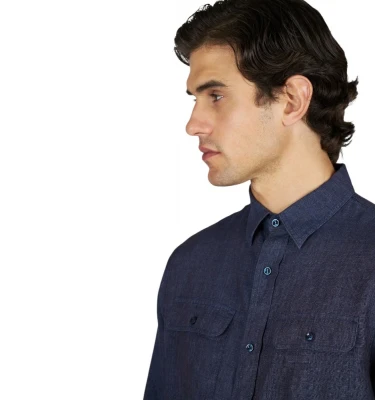 Мen's Woven Linen Overshirt 2