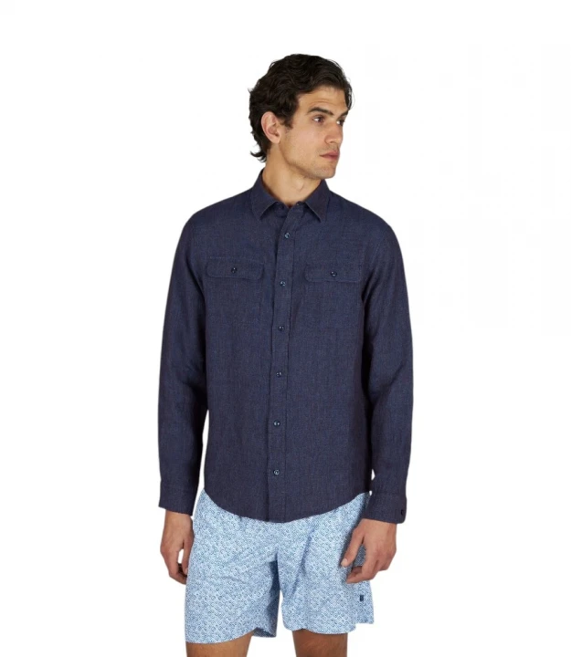 Мen's Woven Linen Overshirt