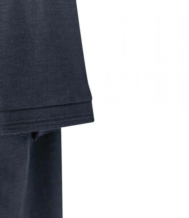 Men’s Knitted Silk Cotton Polo Shirt With Button 3