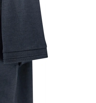 Men’s Knitted Silk Cotton Polo Shirt With Button 3