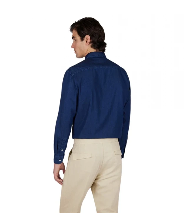 Men's Woven Denim Shirt 1