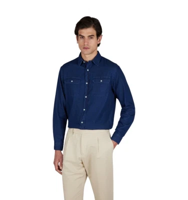 Men's Woven Denim Shirt