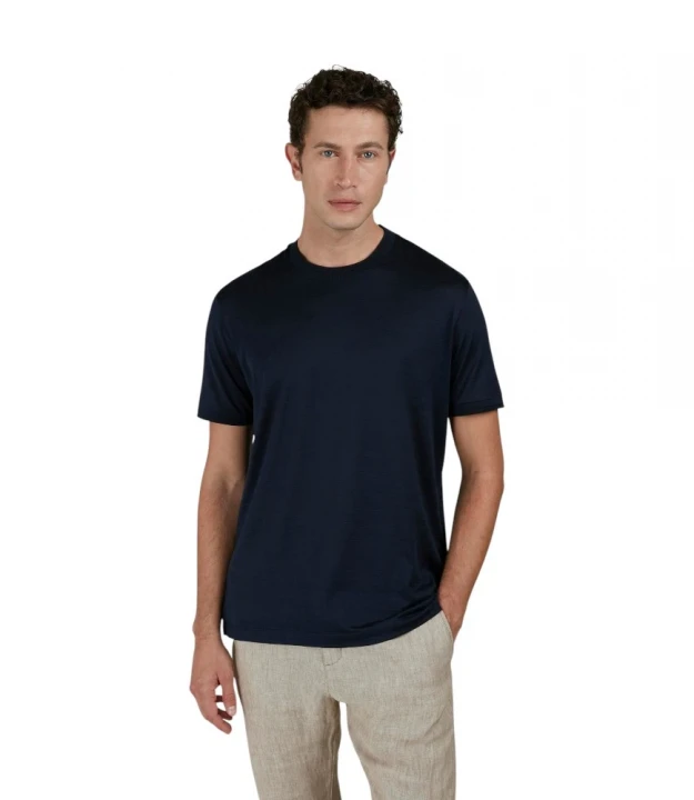 Cotton And Silk T-Shirt