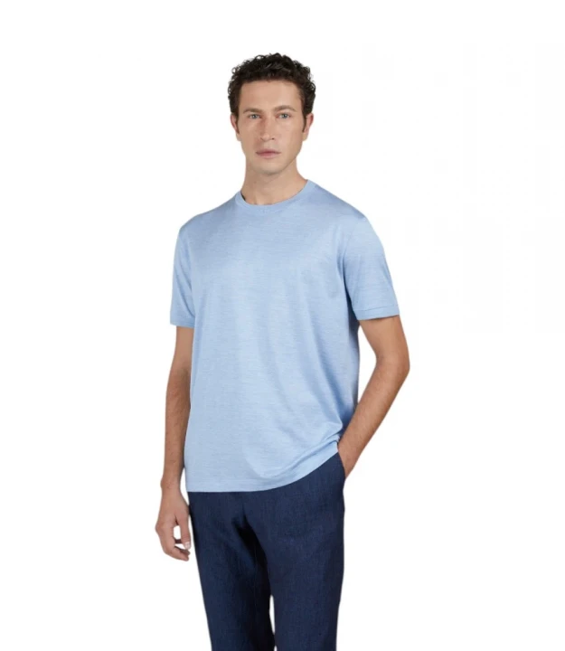 Cotton And Silk T-Shirt