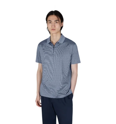 Silk And Cotton Zip Polo