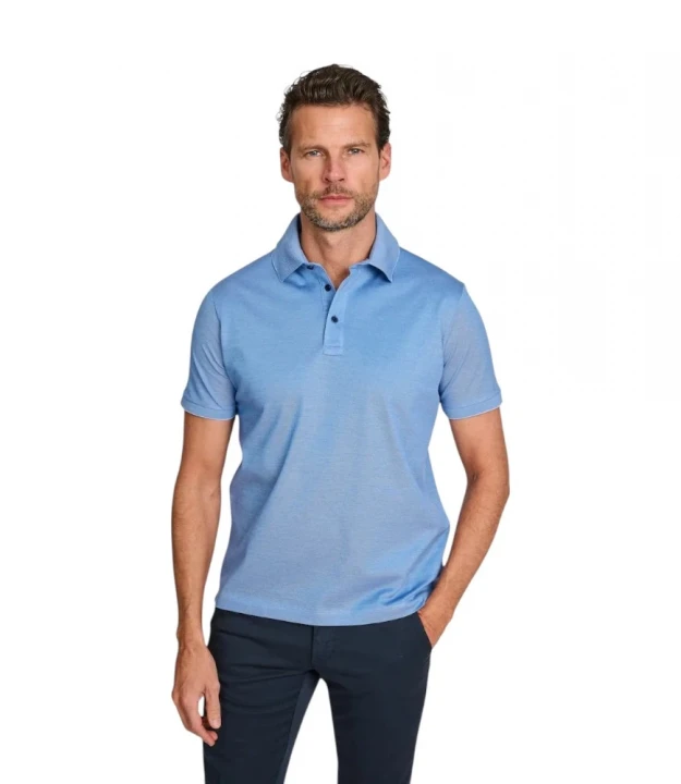 Men's Knitted Cotton Polo Shirt
