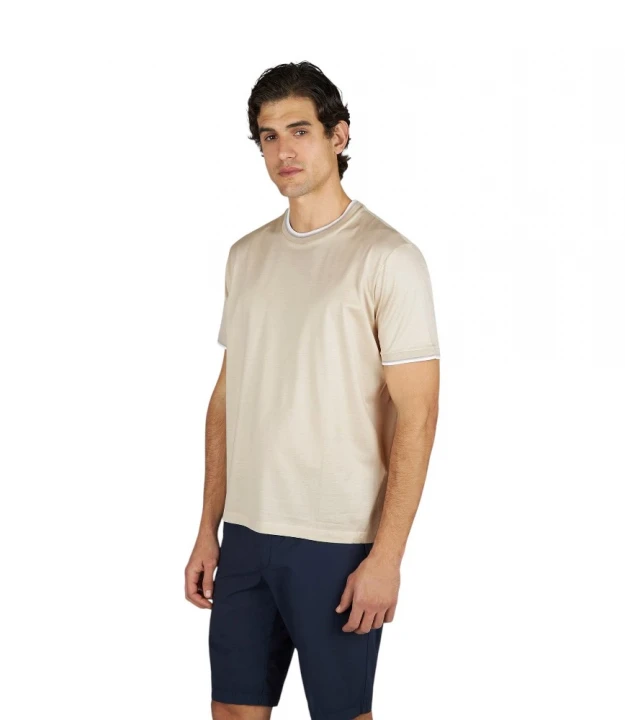 Double Mercerised Cotton Jersey T-Shirt