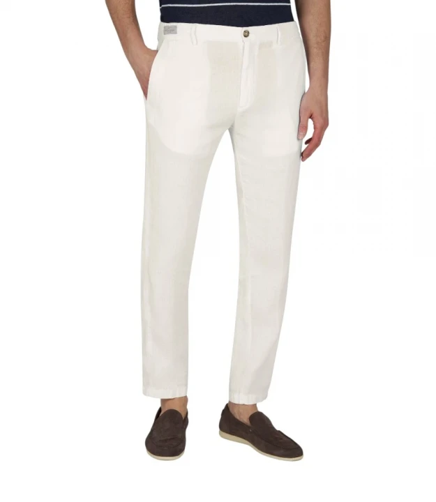 Men's Woven Chino Pants With Coulisse