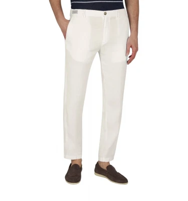 Men's Woven Chino Pants With Coulisse