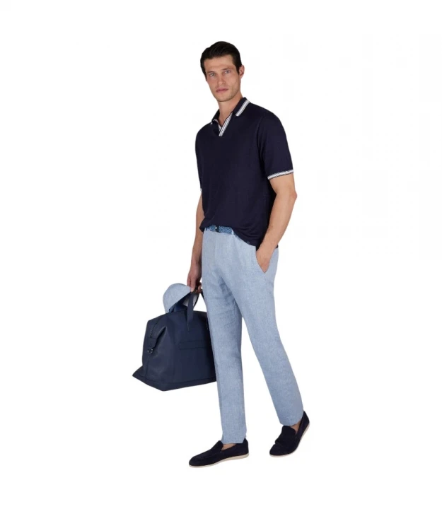 Men's Woven Chino Pants With Coulisse 2