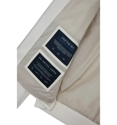 Hybrid Zip-Up Blouson In Wool And Typhoon Platinum 6