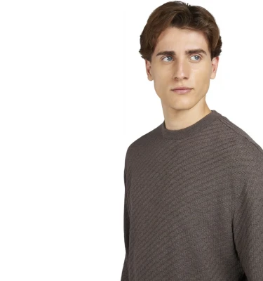 Men's Knitted Wool Roundneck Sweater 2