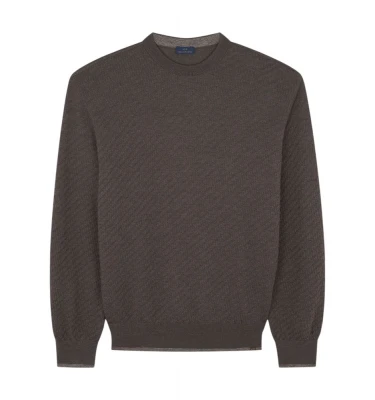 Men's Knitted Wool Roundneck Sweater 3