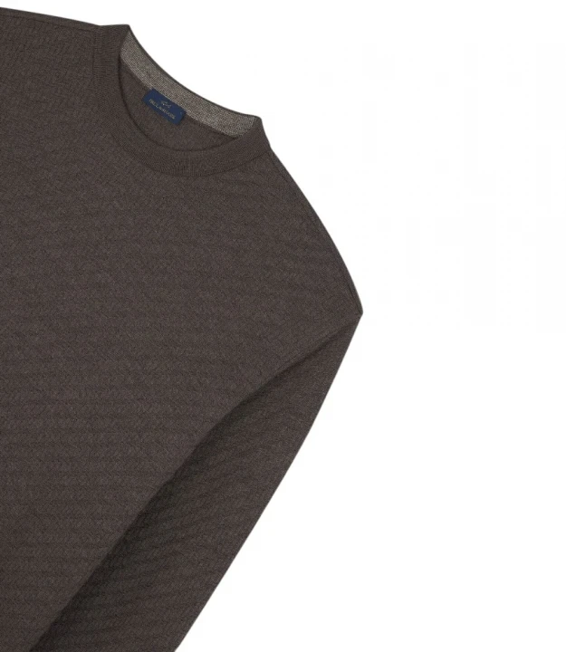 Men's Knitted Wool Roundneck Sweater 4