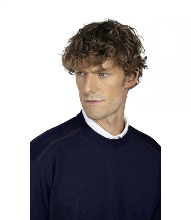 Men's Knitted Wool Roundneck Sweater 2