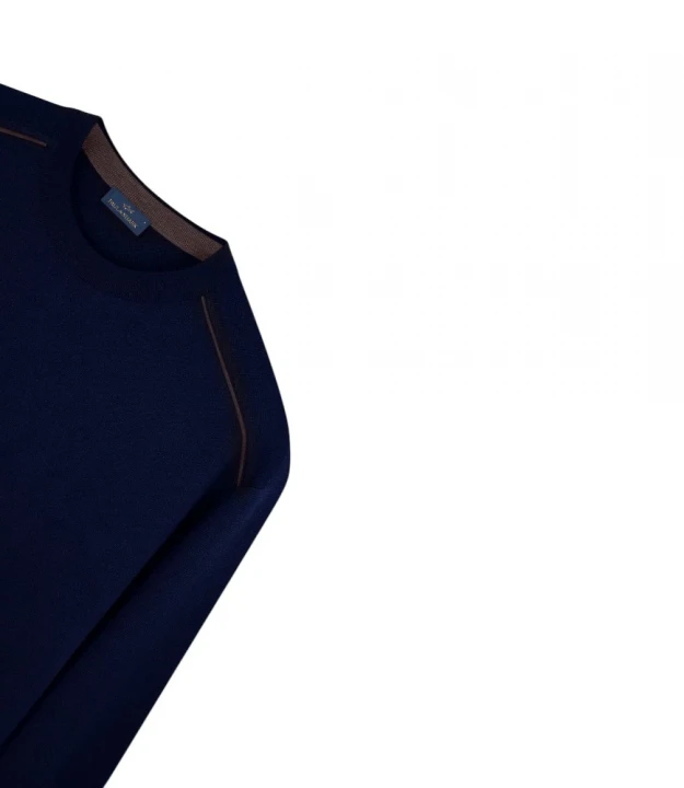 Men's Knitted Wool Roundneck Sweater 4