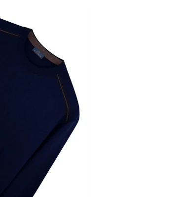 Men's Knitted Wool Roundneck Sweater 4