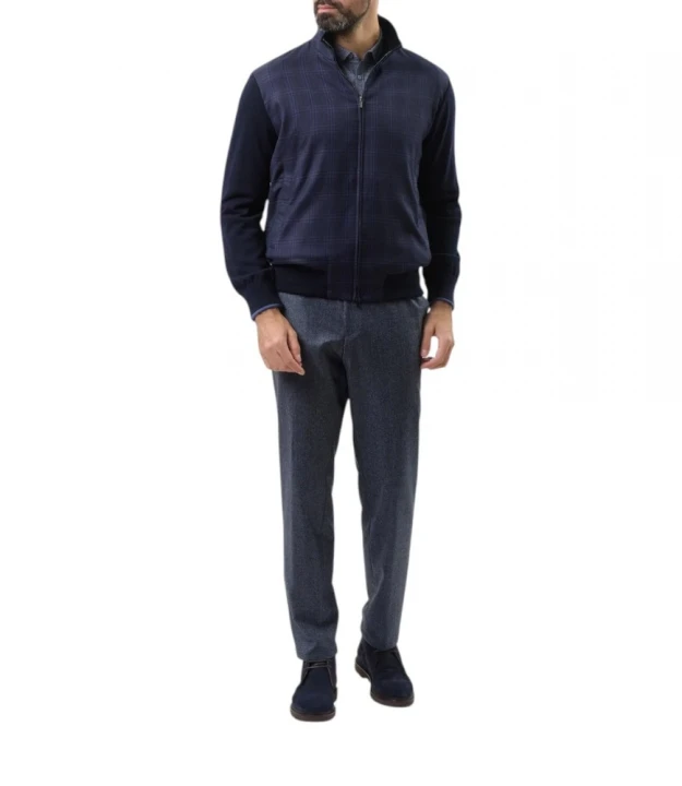 Men's Knitted Wool Zipped Sweater 4