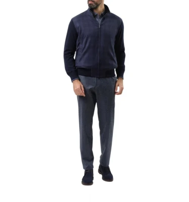 Men's Knitted Wool Zipped Sweater 4