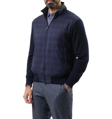Men's Knitted Wool Zipped Sweater 1