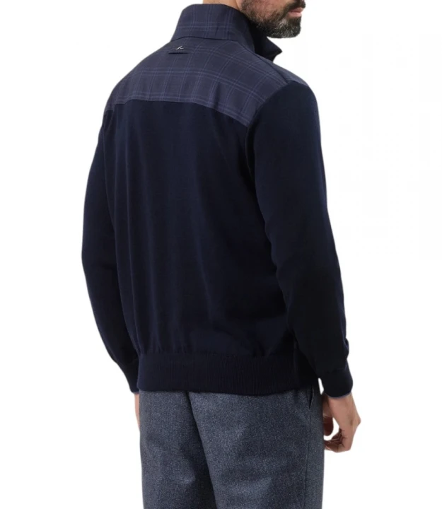 Men's Knitted Wool Zipped Sweater 2