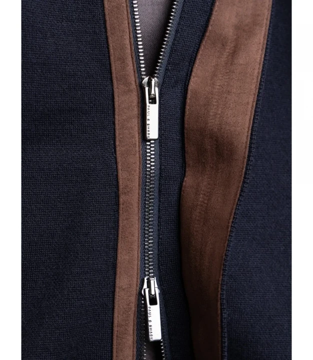 Men's Knitted Wool Zipped Sweater 3