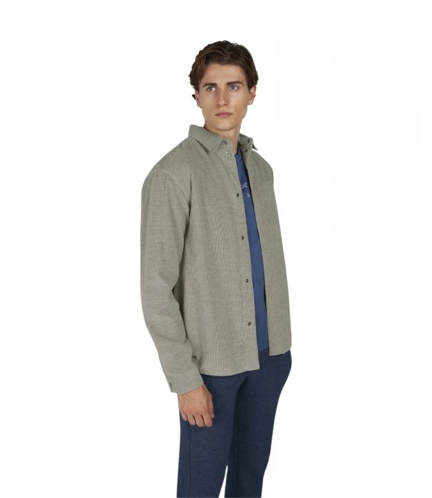Men's Woven Cotton Cashmere Shirt