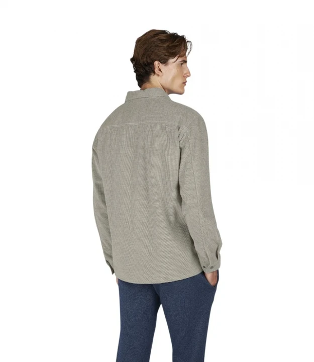 Men's Woven Cotton Cashmere Shirt 1